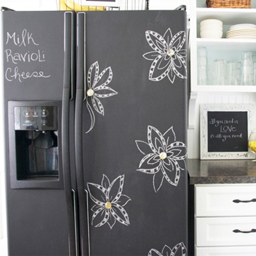 Turn your fridge into a chalkboard