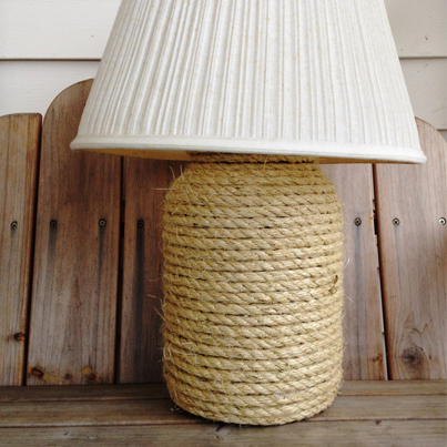 Give and Old Lamp a Refreshing Nautical Look