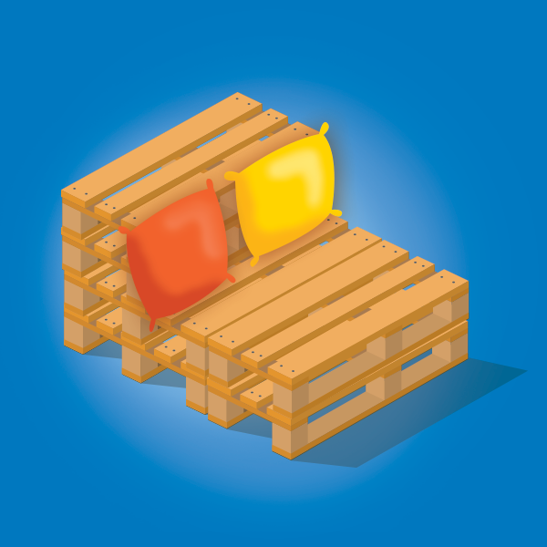 Make a trendy Pallet Sofa