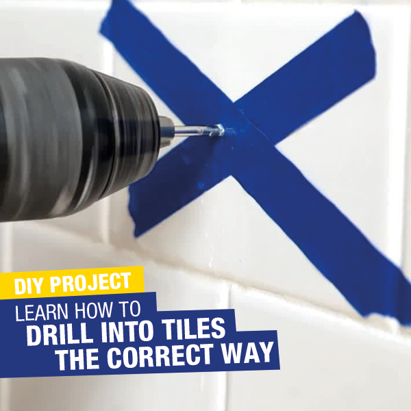 How to drill into tiles