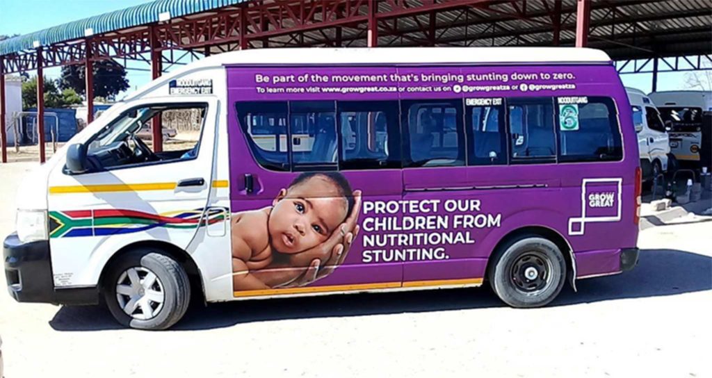 Taxis drive good nutrition with Champions for Children’s Grow Great campaign